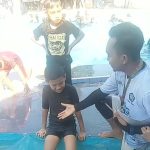 Murid SD Inpres Buttatianang II Makassar Ikuti Praktek Renang di Kolam Zidam XIV/HSN